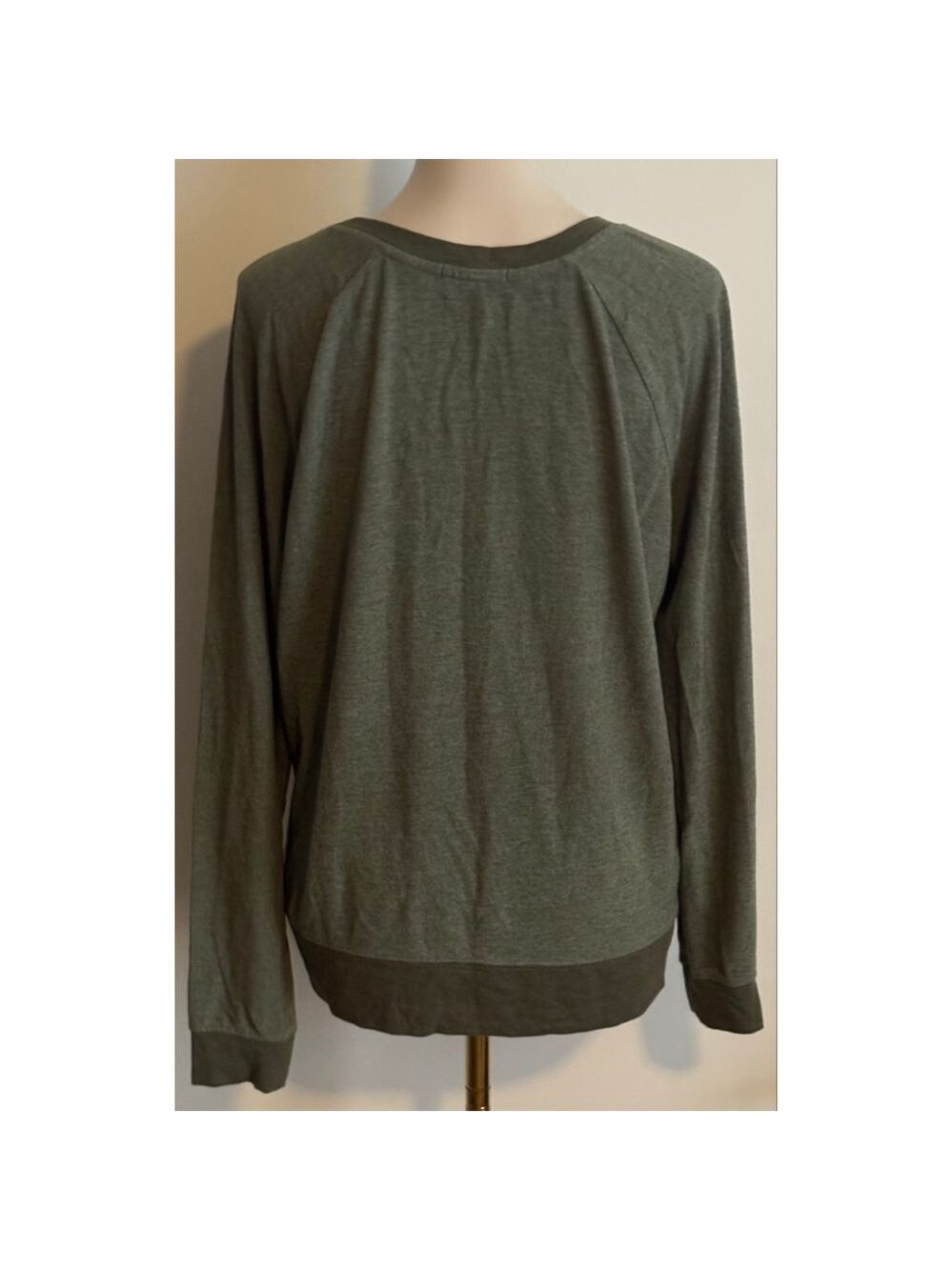 Women's Grayson Threads Green/Gray Love Graphic Sweatshirt XL - Picture 2 of 4